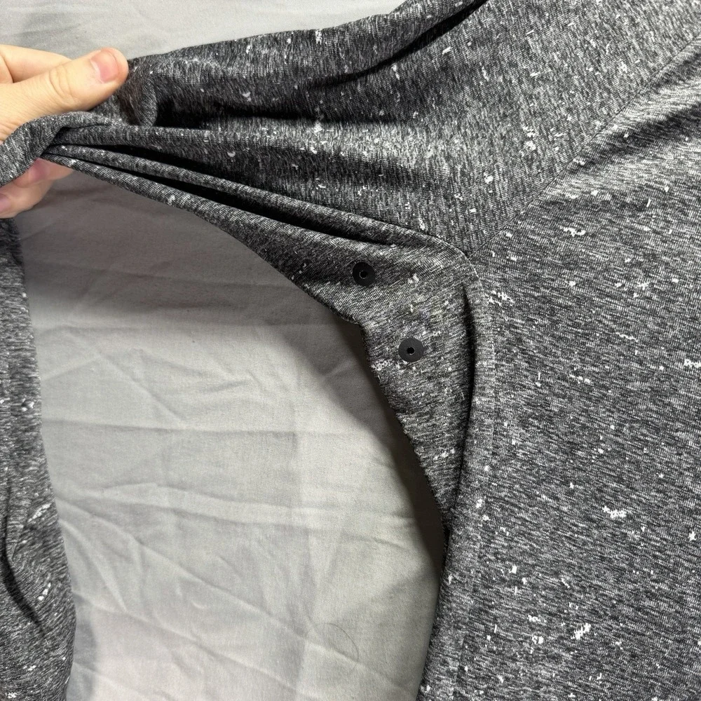 Lululemon Men Fresh Form Hoodie Black White Large Stretch Workout Athleisure Gym - Picture 5 of 9